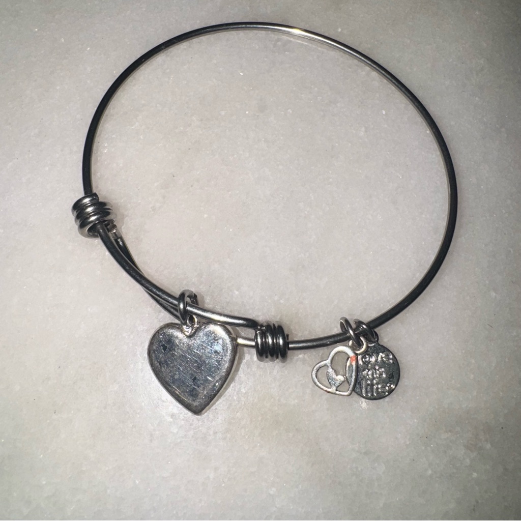 Love This Life Bangle Charm Bracelet